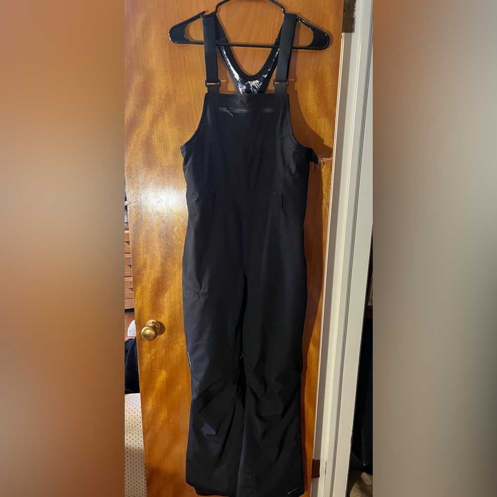 Eddie Bauer women’s ski bib overalls XS black